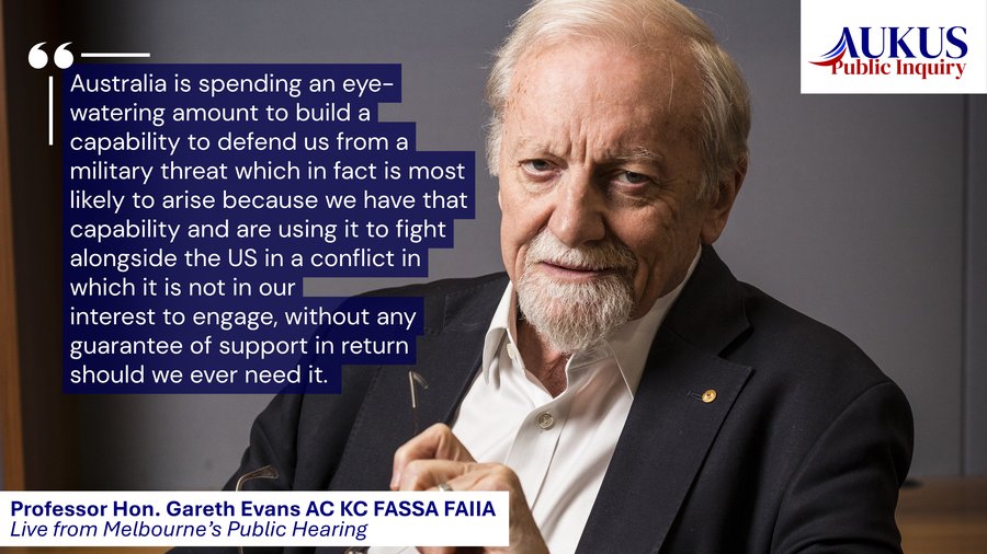 Gareth Evans on AUKUS