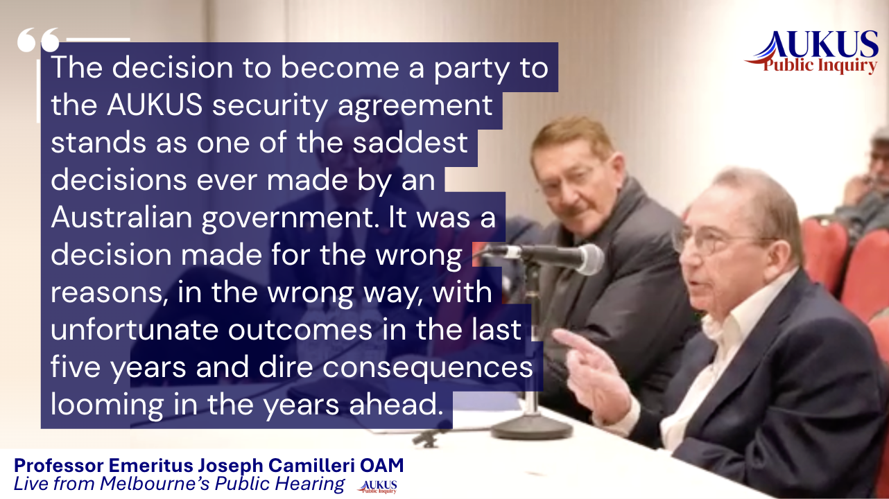 Professor Emeritus Joseph Camilleri OAM